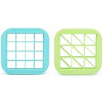 Melii Vykrajovač na sendviče 2ks - čtverec a trojúhelník - modrý/ zelený – Zboží Dáma