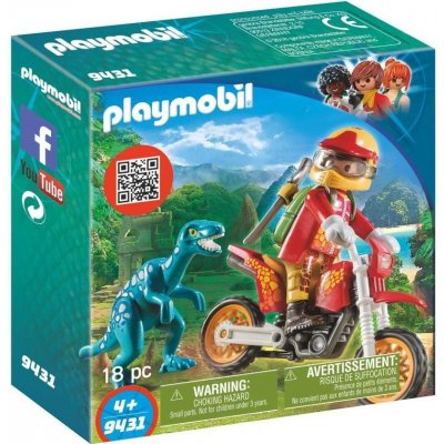 Playmobil 9431 Motorkář s Raptorem – Zbozi.Blesk.cz
