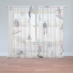 Sablio Záclony Lyžaři: 2ks 150x250cm – Hledejceny.cz