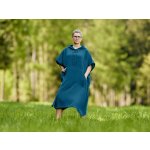Nelly Mušelínové pončo dámské Petrol – Sleviste.cz