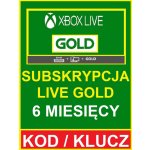 Microsoft Xbox Live Gold členství 6 měsíců – Zboží Dáma