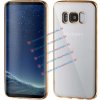 Pouzdro a kryt na mobilní telefon Samsung PROTEMIO 3311 METALLIC Silikonový obal Samsung Galaxy S8 Plus zlatý