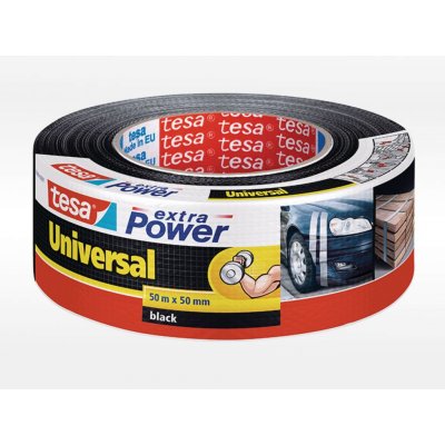 tesa Extra Power Universal textilní páska 50 m x 50 mm černá – Zboží Mobilmania