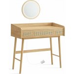 Songmics Home toaletní stolek se zrcadlem přírodní – Zboží Dáma