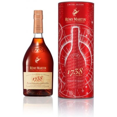 Remy Martin 1738 limitovaná vánoční edice 40% 0,7l (tuba) – Hledejceny.cz