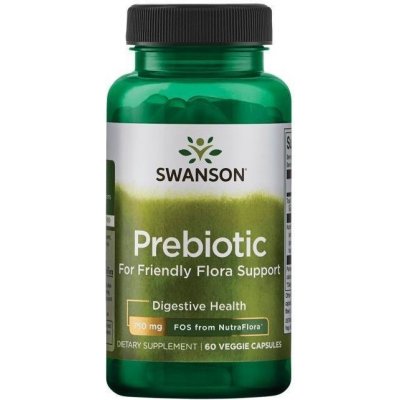 Swanson prebiotika Friendly Flora 375 mg 60 kapslí – Hledejceny.cz