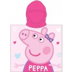 E plus M dívčí pončo osuška s kapucí Prasátko Peppa motiv Better together 55 x 110 cm – Sleviste.cz