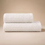 Darré vaflové ručníky a osušky osuška 70 x 140 cm bílá ecru – Sleviste.cz