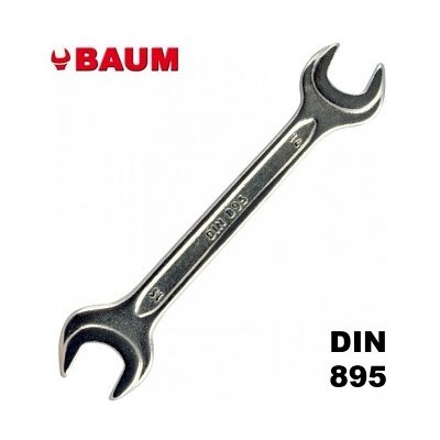 Klíč oboustranný maticový 13 x 14 mm DIN 895 chromovaný BAUM 751314