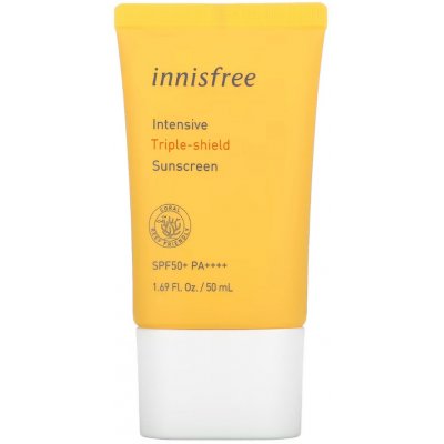 Innisfree Intensive Triple Shield Sunscreen SPF50+/PA+++ antioxidační krém s ochranným faktorem 50 ml – Zboží Mobilmania
