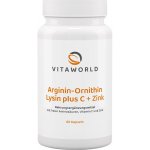 Vitaworld Arginine Ornithine Lysine + C + Zinc 60 kapslí – Hledejceny.cz