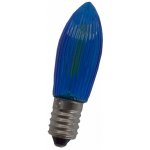 ElektroSkalka Žárovka LED Filament 14V až 55V/0,3W E-10 svíčka modrá 1ks – Hledejceny.cz