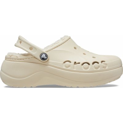 Crocs Baya Platform Lined Clog Winter white – Zboží Mobilmania