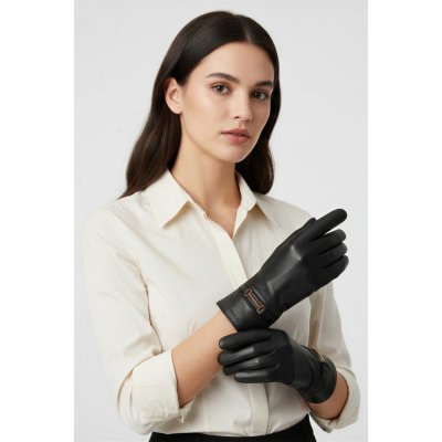 Vivisence 7212 dámské kožené rukavice černá – Hledejceny.cz