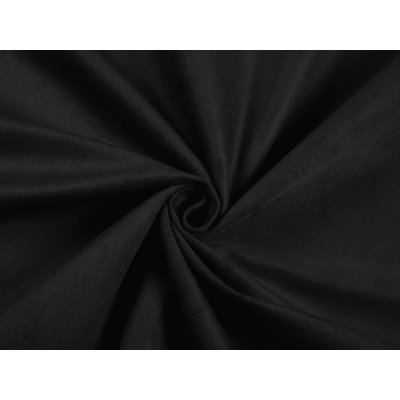 Potahová látka/imitace broušené kůže Alcantara ALC-012 Černá - šířka 145 cm – Zboží Dáma