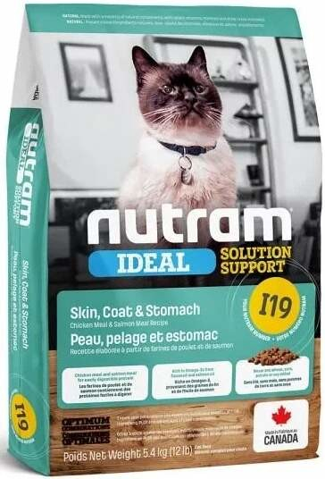 Nutram 19 Ideal Sensitive Cat 3 x 5,4 kg