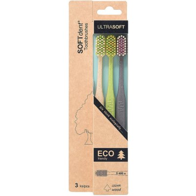SOFTdent Eco Ultra Soft 3 ks – Zboží Dáma
