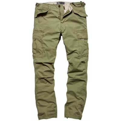 Kalhoty Vintage Industries Miller M65 zelené – Zboží Dáma