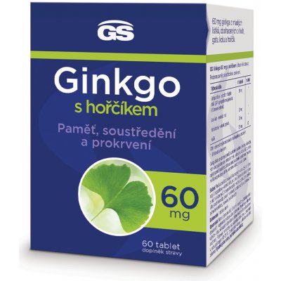 GS Ginkgo 60mg s hořčíkem 60 tablet – Zboží Mobilmania