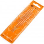 Jehly na panenky dlouhé, zlatá ucha Varianta: nikl, Balení: 1 karta – Zboží Dáma