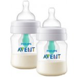 Philips Avent Kojenecká láhev Anticolic s ventilem AirFree 2ks transparentní 125 ml – Zboží Mobilmania