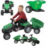 Woopie Šlapací traktor Farmer GoTrac MAXI s Silent Wheels Trailer – Zboží Dáma