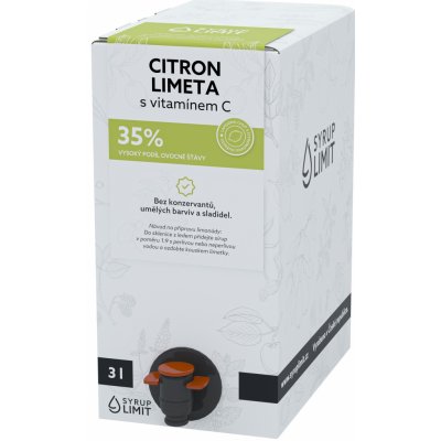 Syrup Limit Citron Limeta s vitamínem C s dužinou 3 l – Zbozi.Blesk.cz
