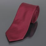 AMJ kravata pánská jednobarevná KU0023 vínová – Hledejceny.cz