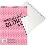 Bobo blok A4 kroužkový s horní spirálou linkovaný 50 listů – Zboží Dáma