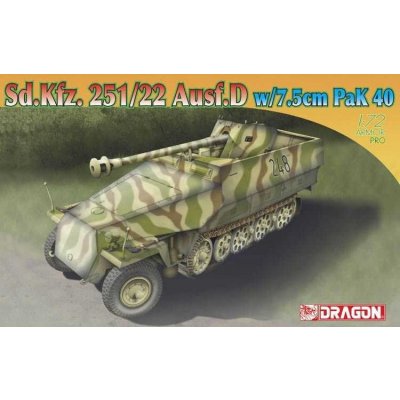 Dragon Model Kit military 7351 Sd.Kfz.Ausf.D w/7.5cm PaK 40 251:22 1:72