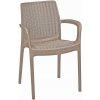 Zahradní židle a křeslo KETER BALI Mono zahradní židle, 55 x 60 x 83 cm, cappuccino