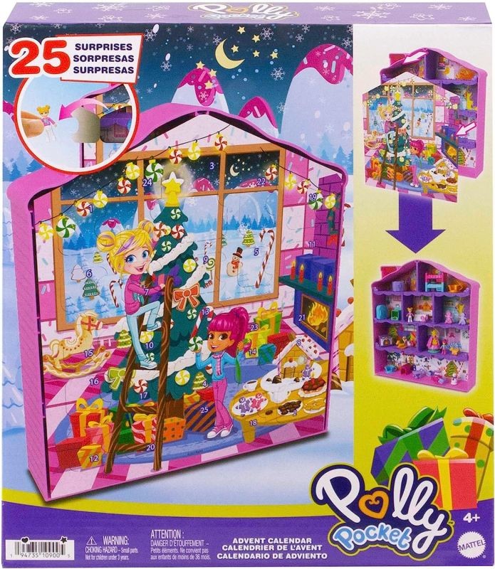 Mattel Polly Pocket Adventní kalendář 2023 Perníková chaloupka