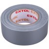 Stavební páska Extol Premium Páska lepicí textilní univerzální 50 mm x 50 m x 0,18 mm šedá 8856312