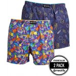 Meatfly pánské boxerky Agostino Cosmo modrá – Zboží Dáma