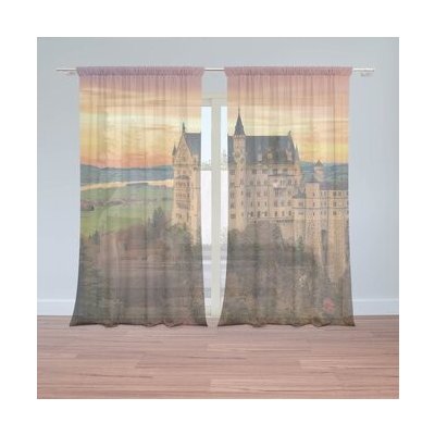 Sablio Záclony Hrad: 2ks 150x250cm – Hledejceny.cz