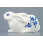 Cibulák zajíc velikonoční ležící 11,5 cm originální cibulákový porcelán Dubí,, – Hledejceny.cz