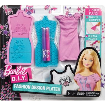 Mattel Barbie D.I.Y. MÓDNÍ NÁVRHÁŘSKÉ ŠABLONY