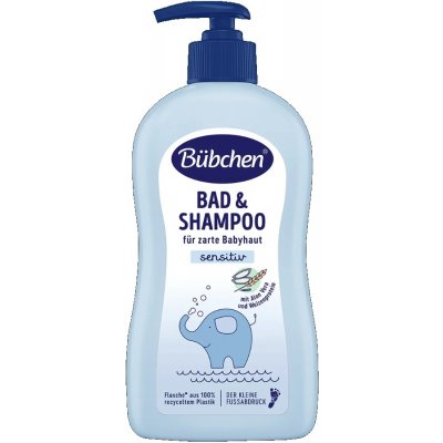 BÜBCHEN Baby koupel a šampon s dávkovačem 400 ml