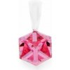 Přívěsky Spark Přívěsek se Swarovski Elements Cube Small, krystal ve tavru krychle světle růžové barvy WJ48416LR