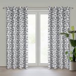 EUROFIRANY ZATEMŇOVACÍ ZÁVĚS NA KROUŽCÍCH KEMI 140X250 CM LISTY – Hledejceny.cz