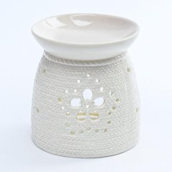 Knit aroma lampa porcelán 11cm bílá