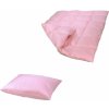 Set přikrývky a polštáře Lina Souprava růžová 80% prachového peří zbytek obsahuje kvalitní husí drané peří 220x200 2x70x90