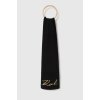 Šátek Karl Lagerfeld černá s aplikací 240W3307