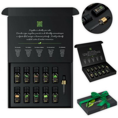 Aromaholik esenicální olej sada Pro něj 10 x 10 ml cedr, borovice, eukalyptus, rozmarýn a další – Hledejceny.cz