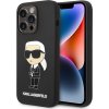 Pouzdro a kryt na mobilní telefon Apple Pouzdro Karl Lagerfeld Liquid Silicone Ikonik NFT iPhone 15 Pro Max černé