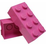 LEGO® úložný box 25 x 25 x 18 cm růžová – Zboží Dáma