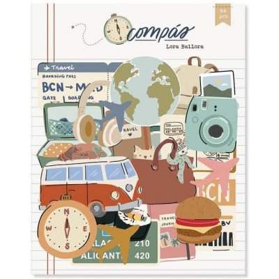 LORA BAILORA Papírové výseky - Ilustrace / Compás – Hledejceny.cz