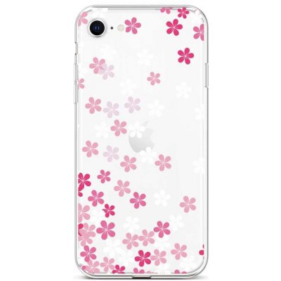 Pouzdro TopQ iPhone SE 2022 silikon Pink Blossom – Zboží Živě