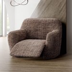 GA.I.CO bielastický potah na relaxační křeslo Vittoria hnědý 70 - 90 cm – Zboží Mobilmania