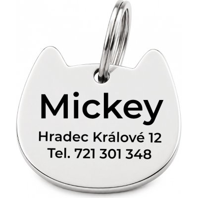 Šperky4U Ocelová psí/kočičí známka srdce PZ049 – Hledejceny.cz